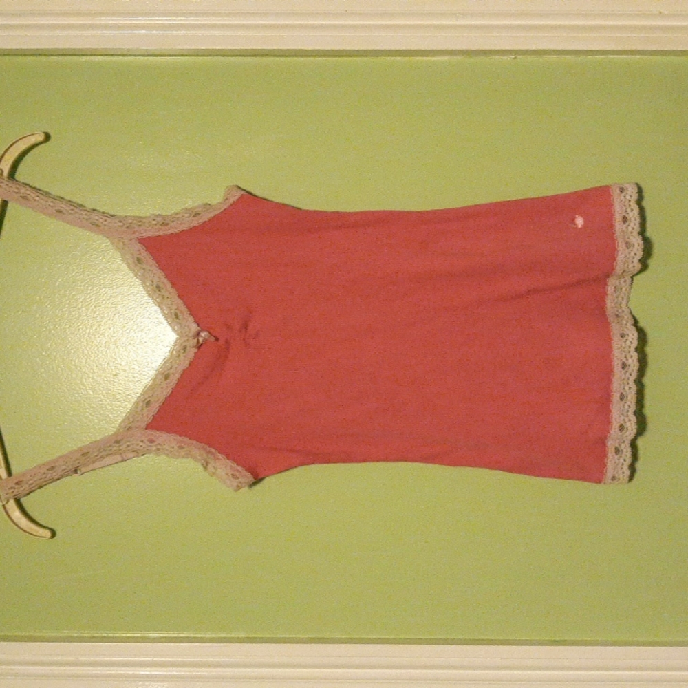 Lacy pink camisole, size med